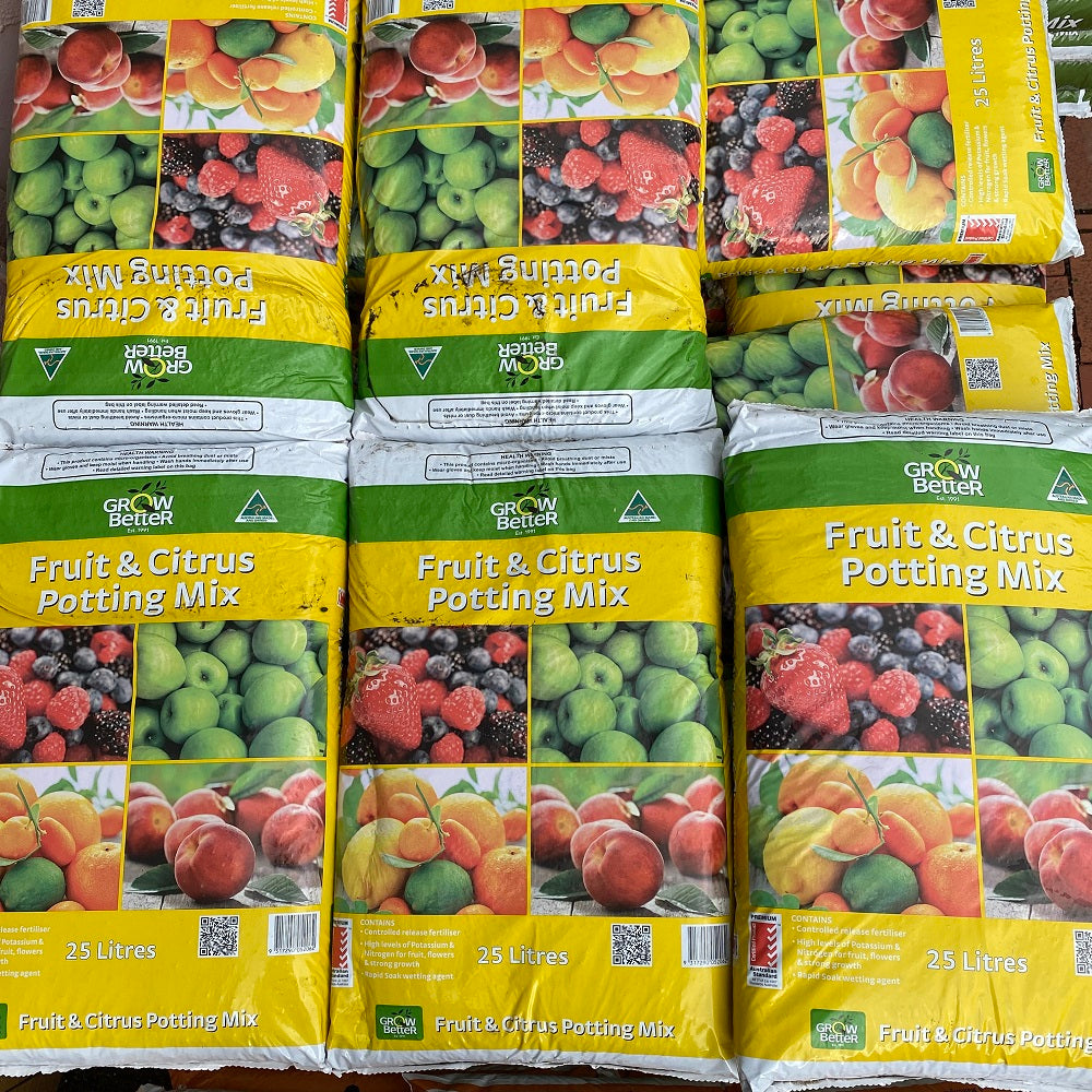 fruit and citrus potting mix Grow Better Fruit & Citrus Potting Mix 25 litre – Bulleen Art and Garden