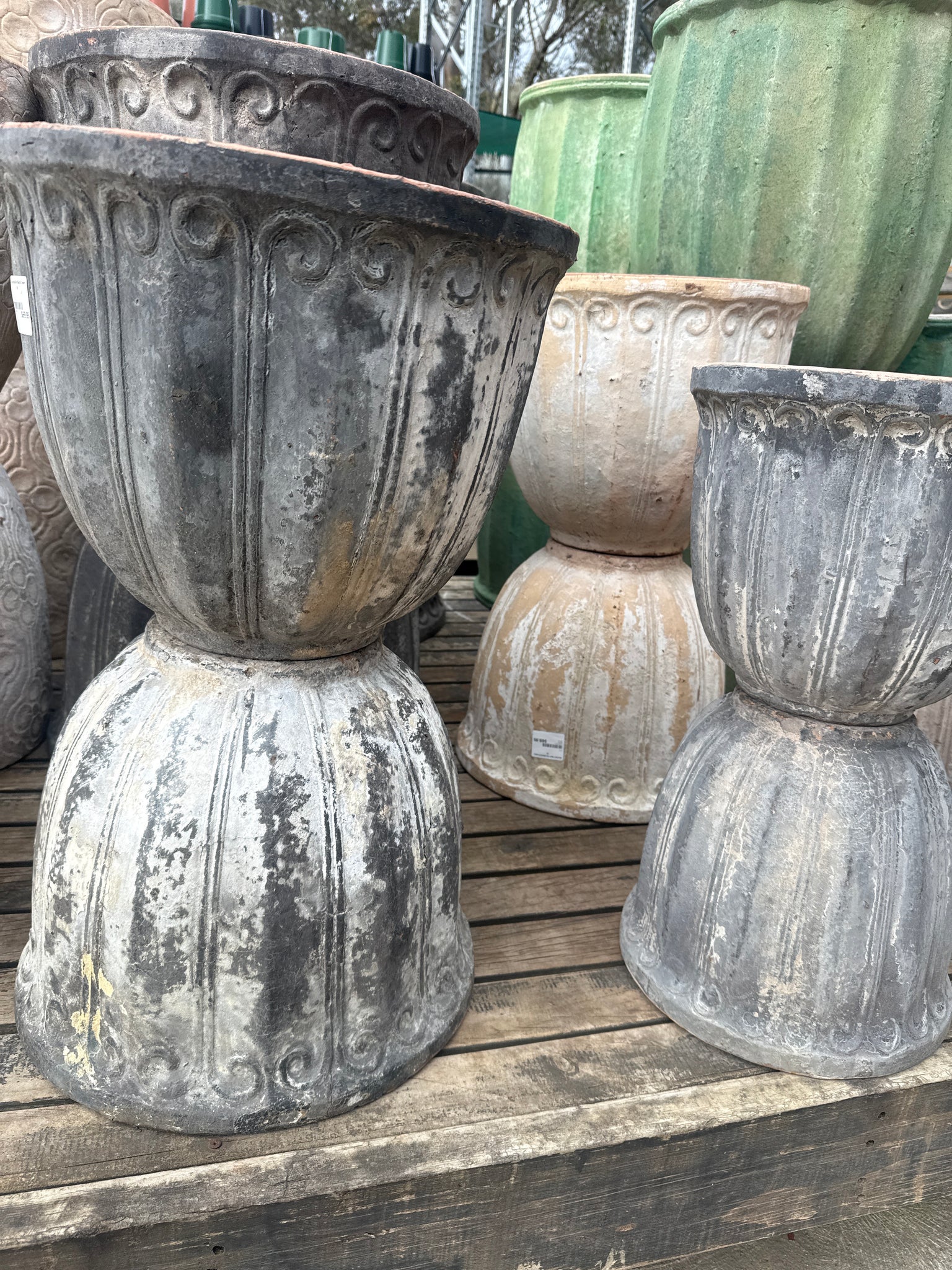 Ancient Bell Pot Black/Cream M