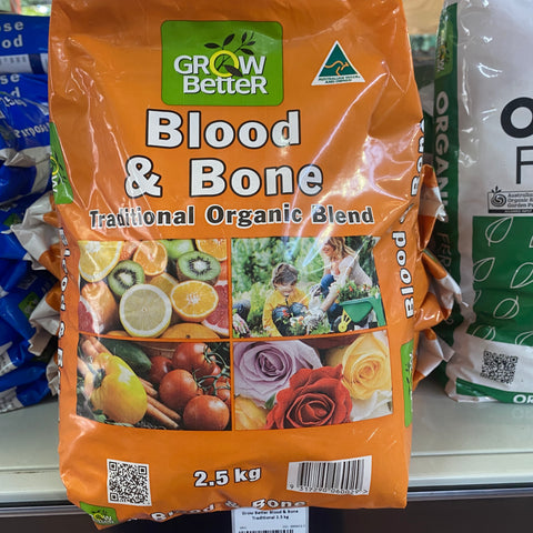 Grow Better Blood & Bone Traditional 2.5 kg