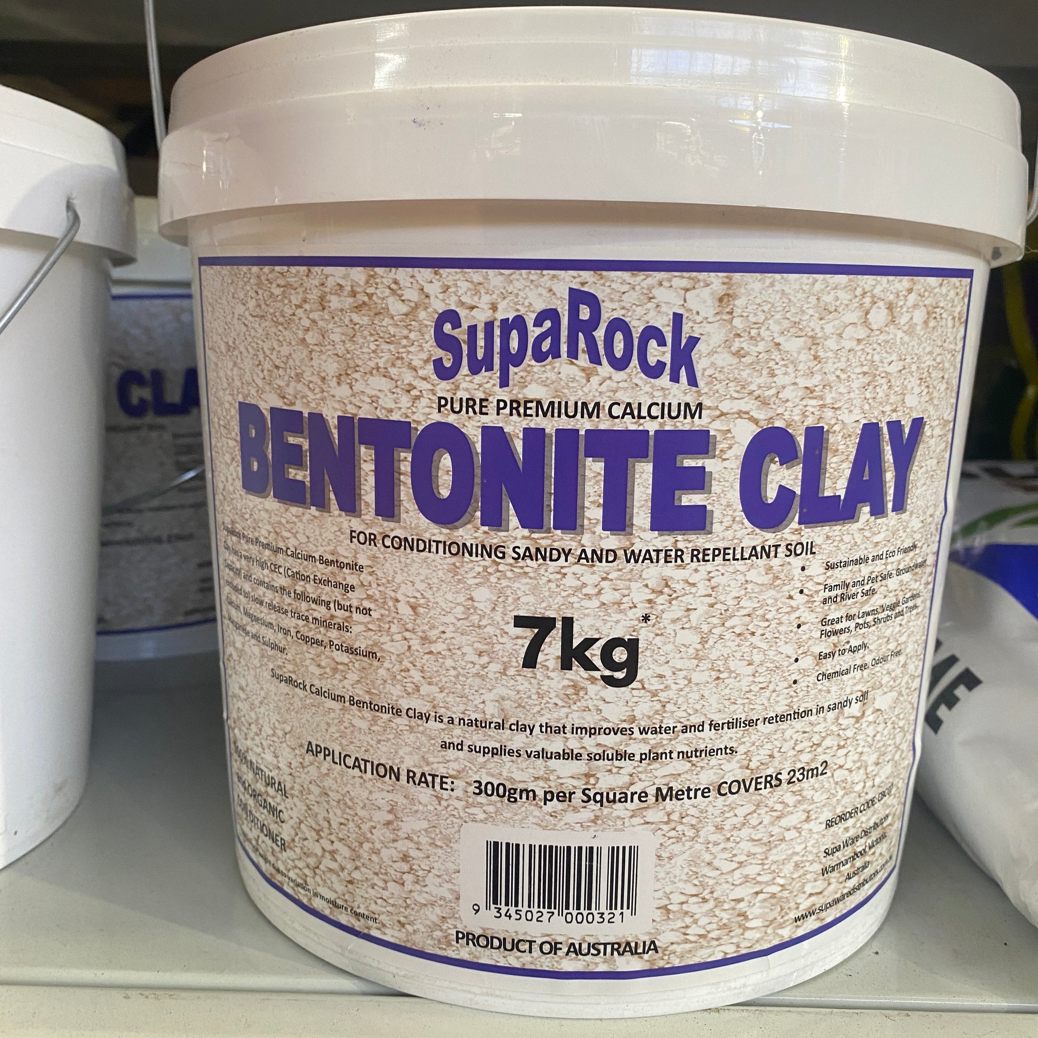 Suparock pure bentonite clay 7kg bucket