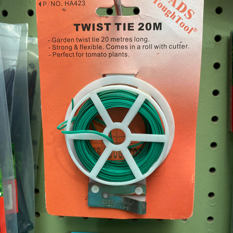 Twist Ties 20m Carded