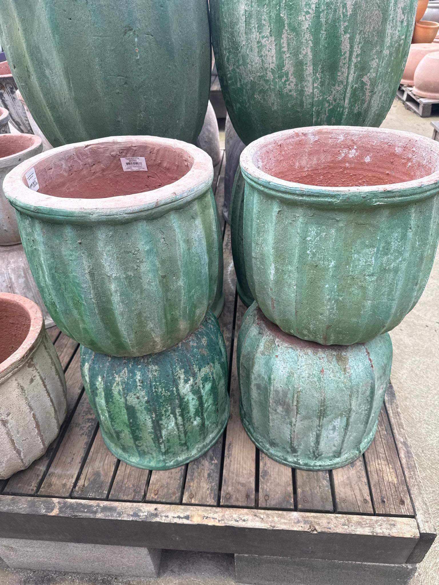 Pumpkin Planter 33x36cm Krete Green Small