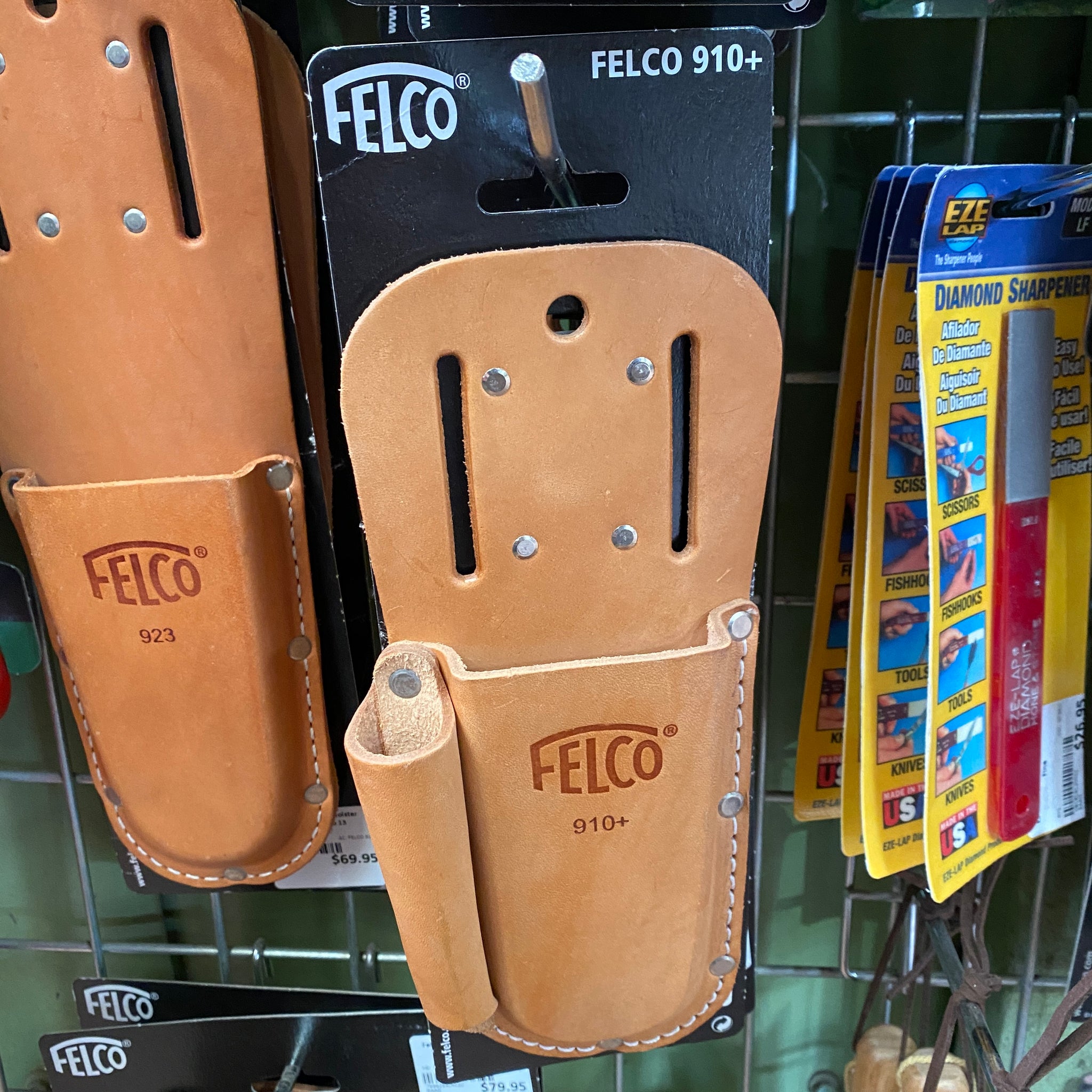 Felco 910+ Leather Holster with Sharpner Pocket