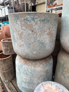 Ancient Blue Low U Pot Large 54 x 46cm