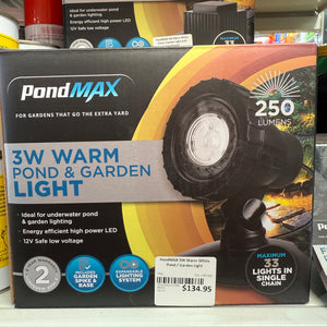 PondMAX 3W Warm White Pond / Garden Light