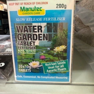 Manutec Water Garden Tablet Fertiliser 20s