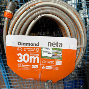 Hose Garden Diamond 12mm x 30m Fitted