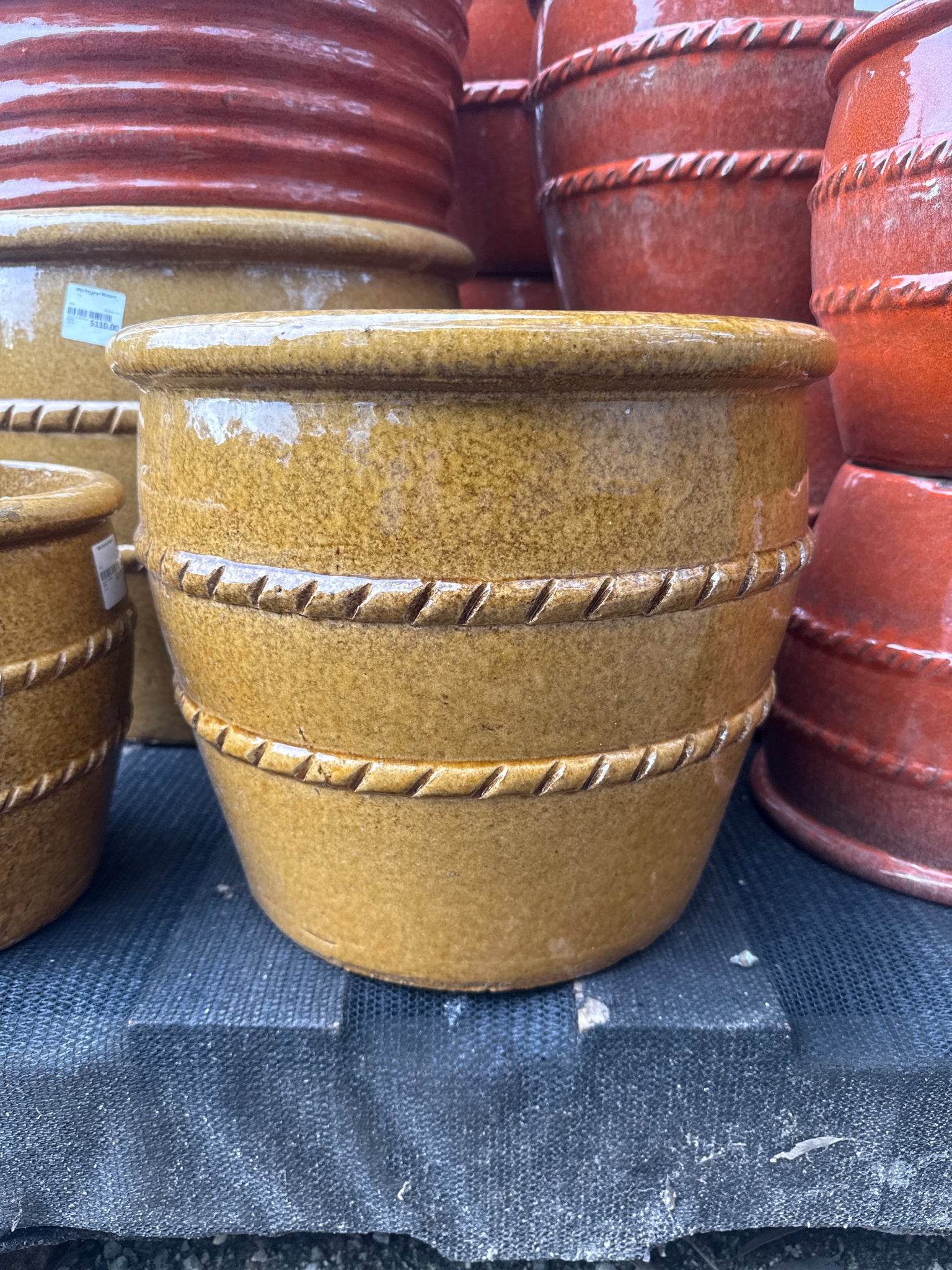Mila Pot Medium Mustard