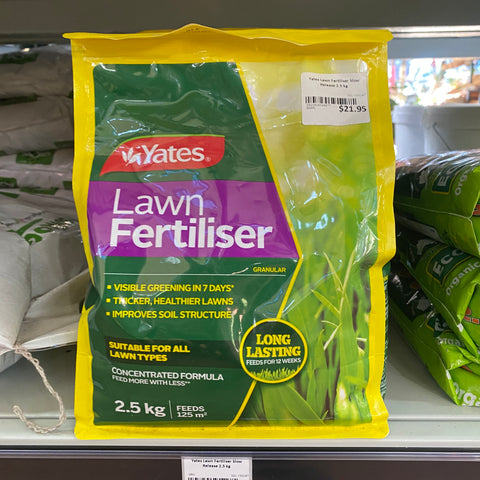 Yates Lawn Fertiliser Slow Release 2.5 kg