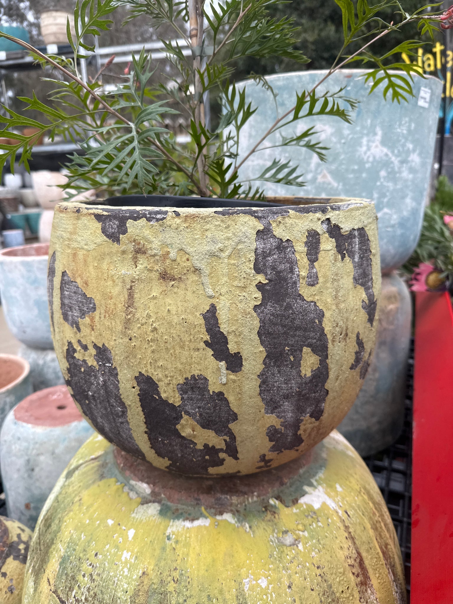 Rustica Ball Pot Medium Camo 40 x 30cm