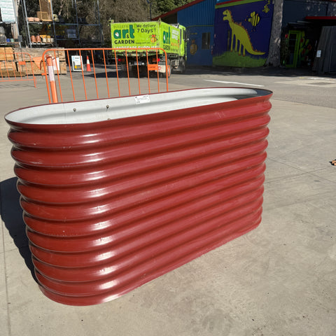 Raised Garden Bed Slimline 1500mm x 600mm x 830mm Manor Red