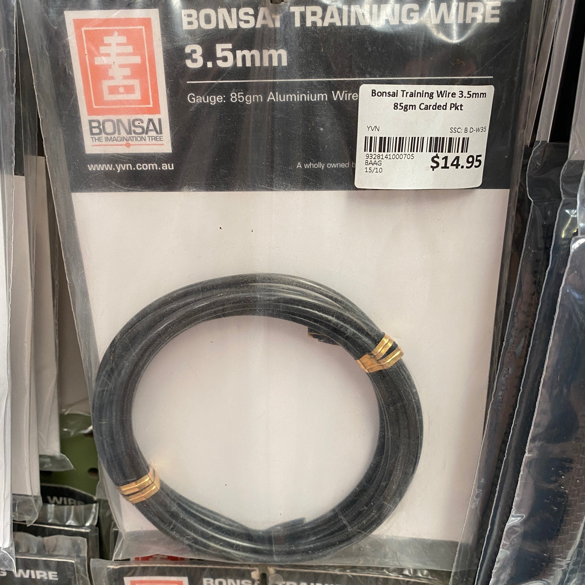 Bonsai Training Wire 3.5mm 85gm Carded Pkt