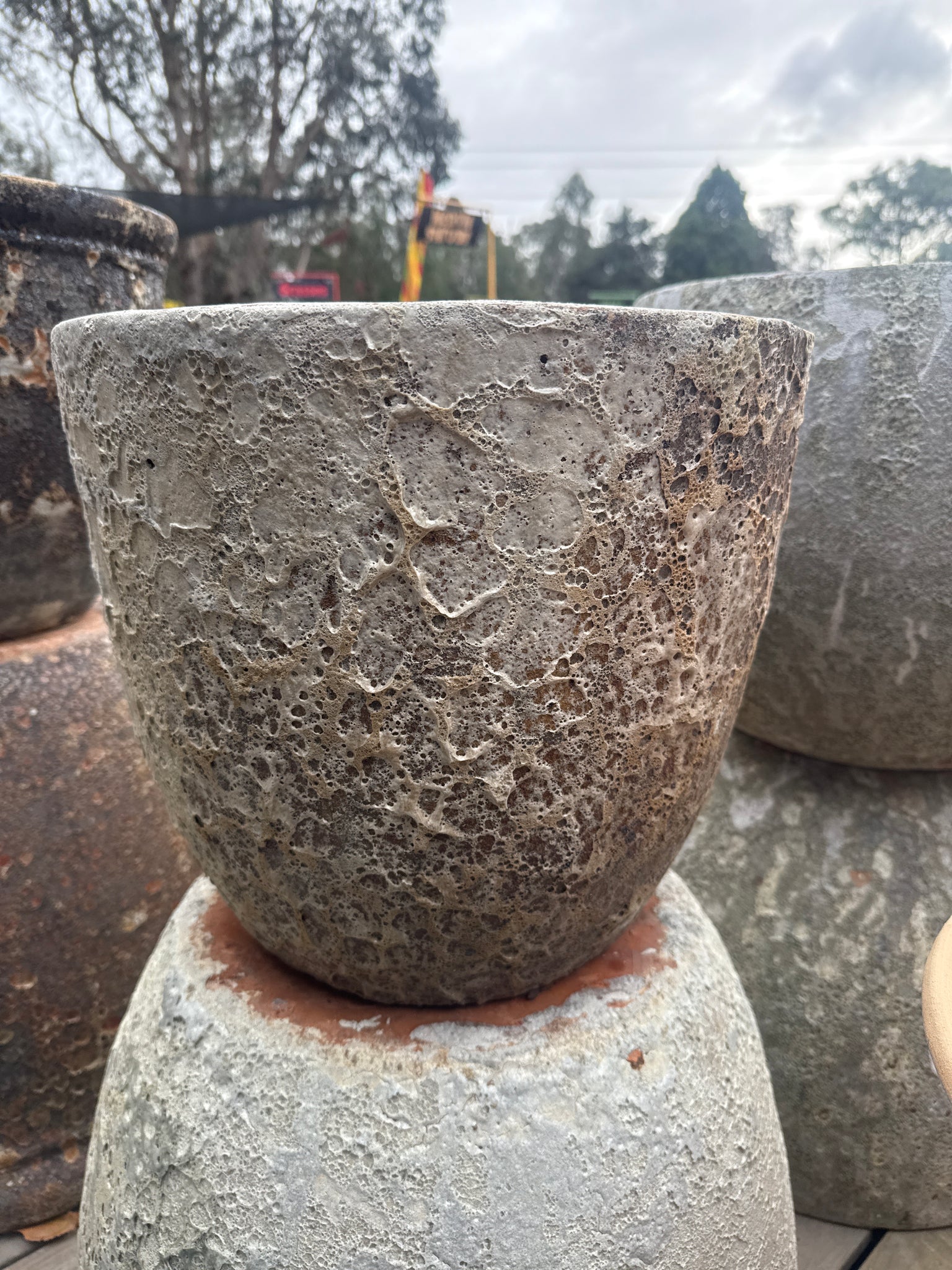 Lava Rock Egg Pot M