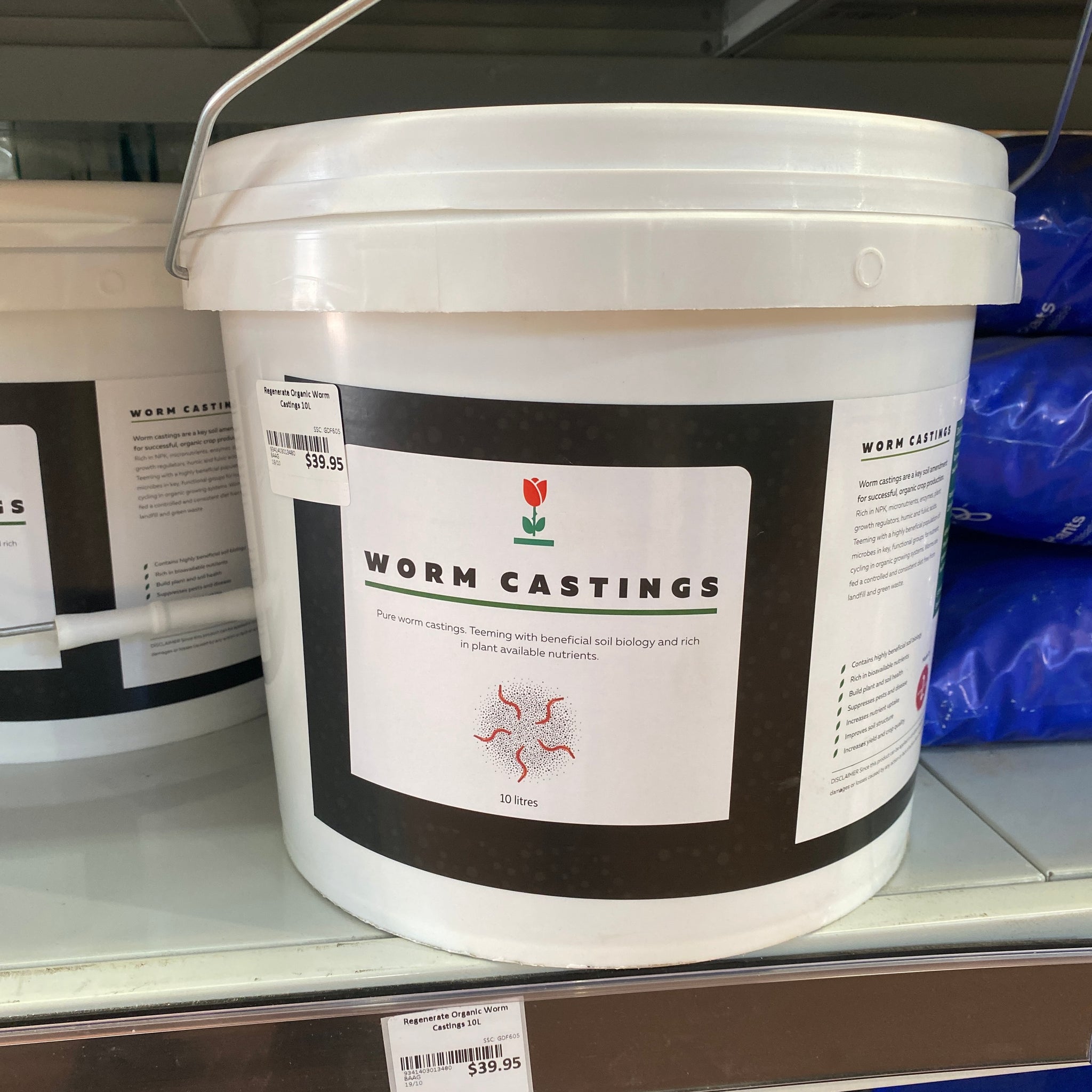 Regenerate Organic Worm Castings 10L