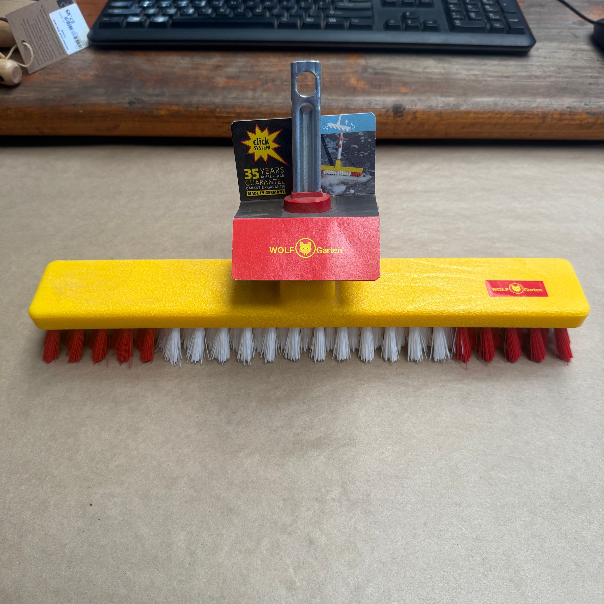 Wolf Garten Broom / Brush Head, 37cm Wide, Robust