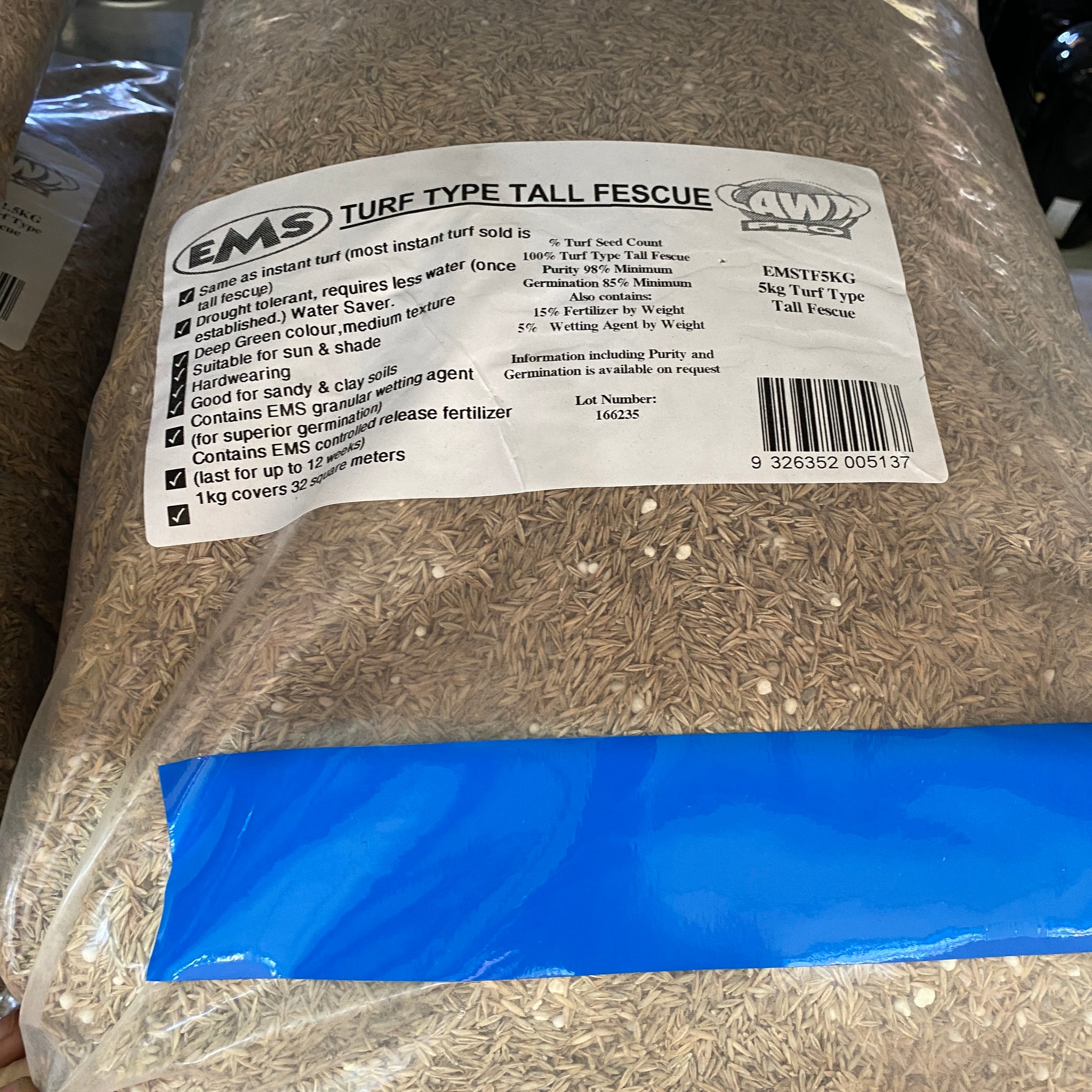 Lawn Pro Turf Type Tall Fescue Lawn Seed 5kg