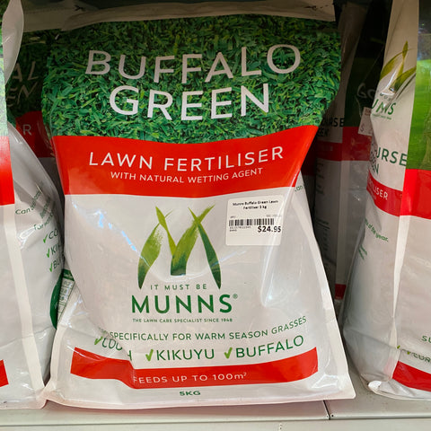 Munns Buffalo Green Lawn Fertiliser 5 kg