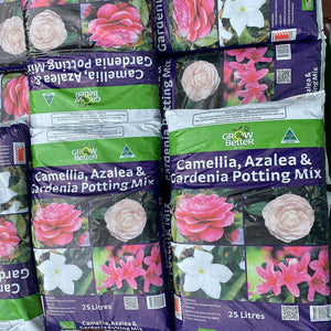 camellia and azalea potting mix Grow Better Camellia, Azalea & Gardenia Potting Mix 25 litre – Bulleen Art and Garden