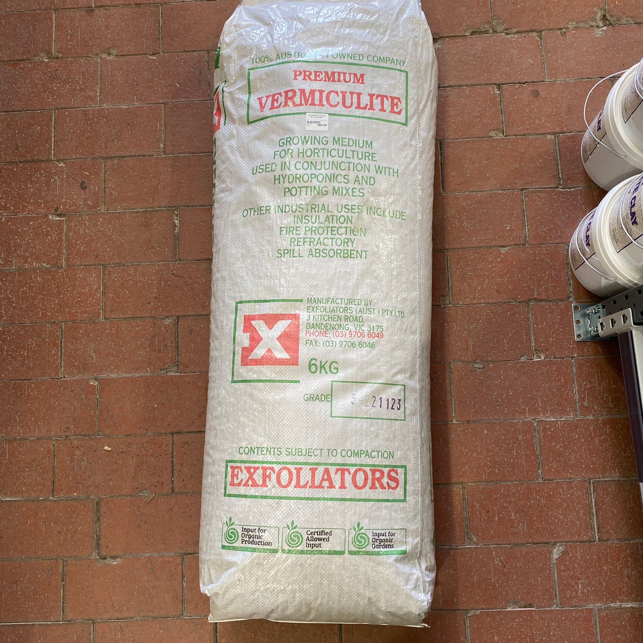 Vermiculite AO CERT 100 litre - Grow Better