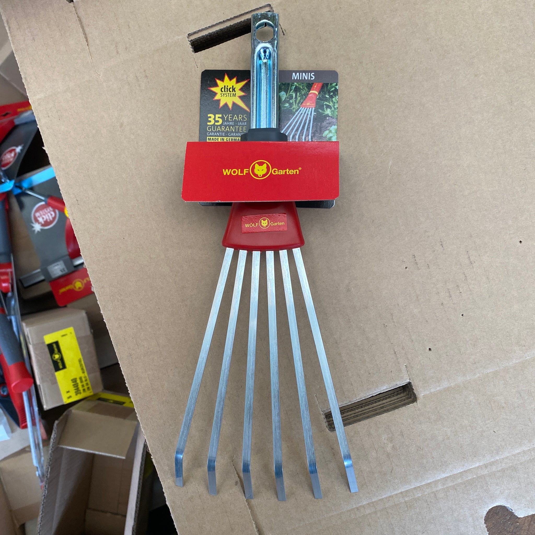 Wolf Garten Mini Garden Rake Flat Tyne