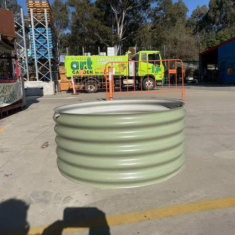 Raised Garden Bed Round 900mm x 415mm Pale Eucalypt
