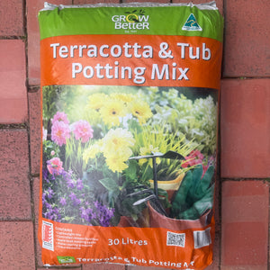 Grow Better Terracotta & Tub Mix 30 litre