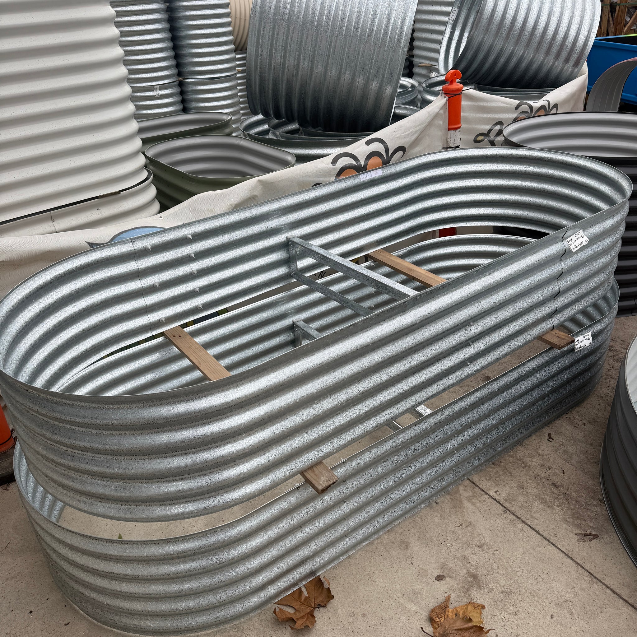 Raised Garden Bed Slimline 2500mm x 1000mm x 415mm Galvanised