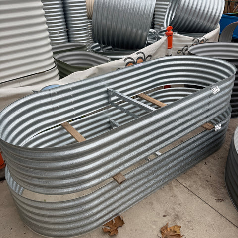 Raised Garden Bed Slimline 2500mm x 1000mm x 415mm Galvanised