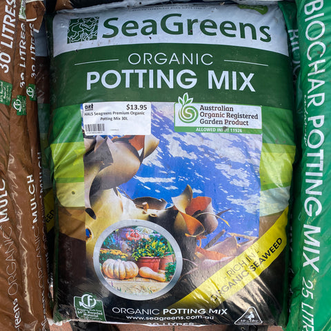 HALS Seagreens Premium Organic Potting Mix 30L