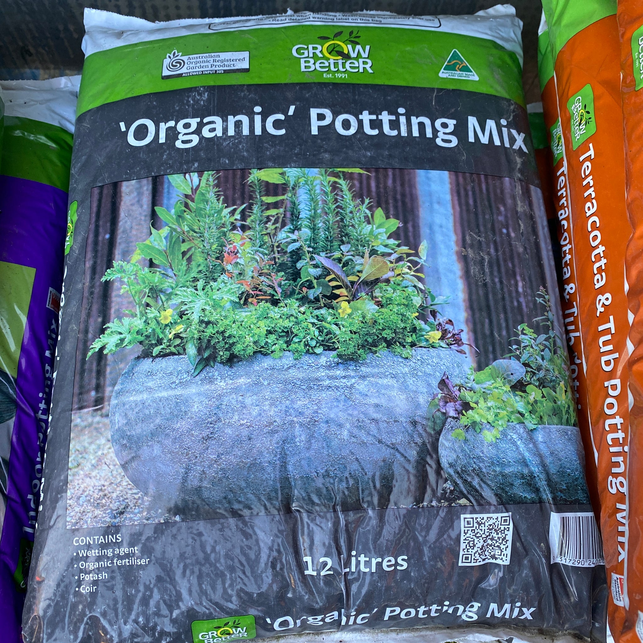 Grow Better Organic Potting Mix 12 litre