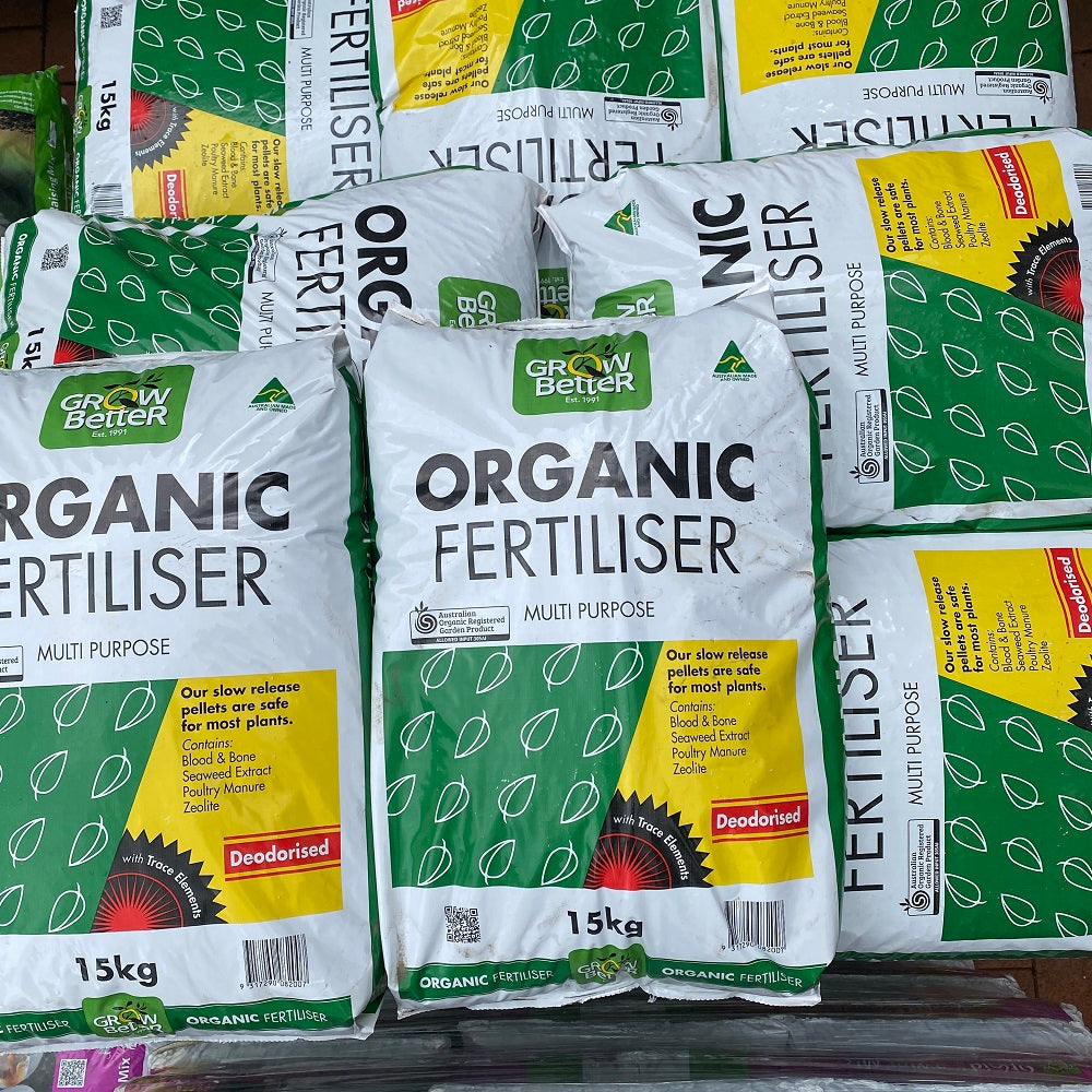 Grow Better Organic Fertiliser AO CERT 15 kg